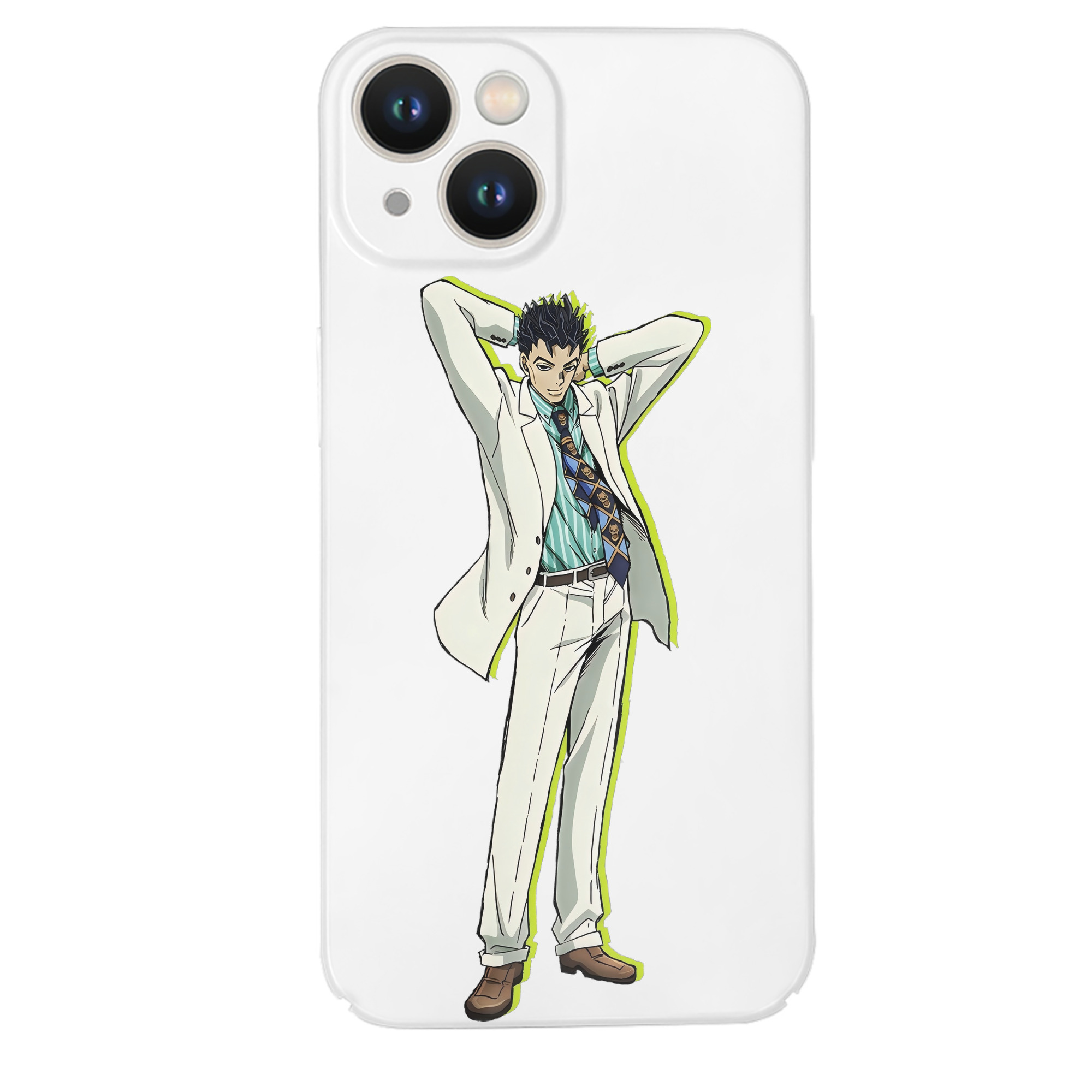 （画像用） ジョジョの奇妙な冒険 きら よしかげ JoJo's Bizarre Adventure Kira Yoshikage 【iPhone 14シリーズ対応】ハードケース